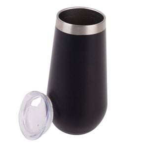 Oasis Stainless Steel Insulated Champagne Flute Double Walled 180ml Onyx