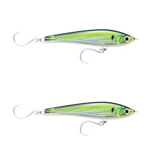 2x Rapala 17cm X Rap Magnum Stick Slow Sink Bait Fishing Lures - Pilchard