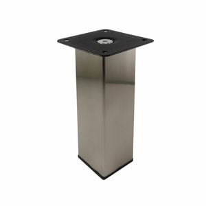 Adoored 40 x 150mm Brushed Nickel Square Furniture Leg