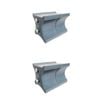2x 2pc AgBoss Equestrian Show Jumping Keyhole Jump Cup Inserts Grey