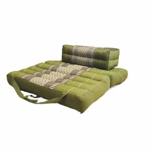 Handmade Meditation Cushion & Seating Block Set - Green