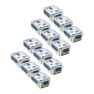 12PK Lemon and Lime Crystal Ribbed Food Storage Container 880mL/7.5cm Assorted