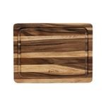 Laguiole France Reversible Serving/chopping Board With Drainage Groove - Acacia Wood Large