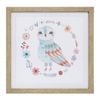 LVD Framed Glass/Resin 40x40cm Print Owl 2 Wall Hanging Art