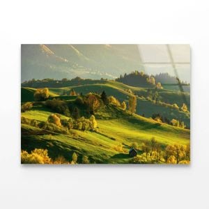 Mountainous Countryside at Sunset  Print 100% Australian Made 90 x 60cm  (Acrylic)