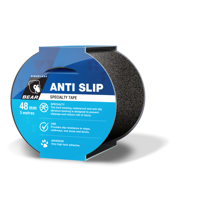 Bear Anti-slip Tape 48mmx5m Black
