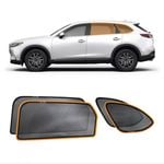 Port Rear Window Sun Shade for Mazda CX-9 CX9 2016-2024 Magnetic Car Sun Blind Mesh