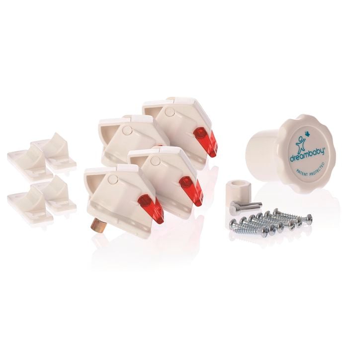 White Dreambaby L152 Mag Lock With 1 Replacement Key Tools & Home Improvement Te