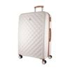 Pierre Cardin 4 Wheel Large Hard-shell Tsa Lock Travel Luggage 80cm White