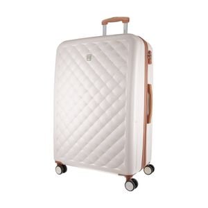 Pierre Cardin 4 Wheel Large Hard-shell Tsa Lock Travel Luggage 80cm White