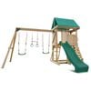 Lifespan Kids Carindale Swing Set Cubby Play Centre with 2.2m Green Slide