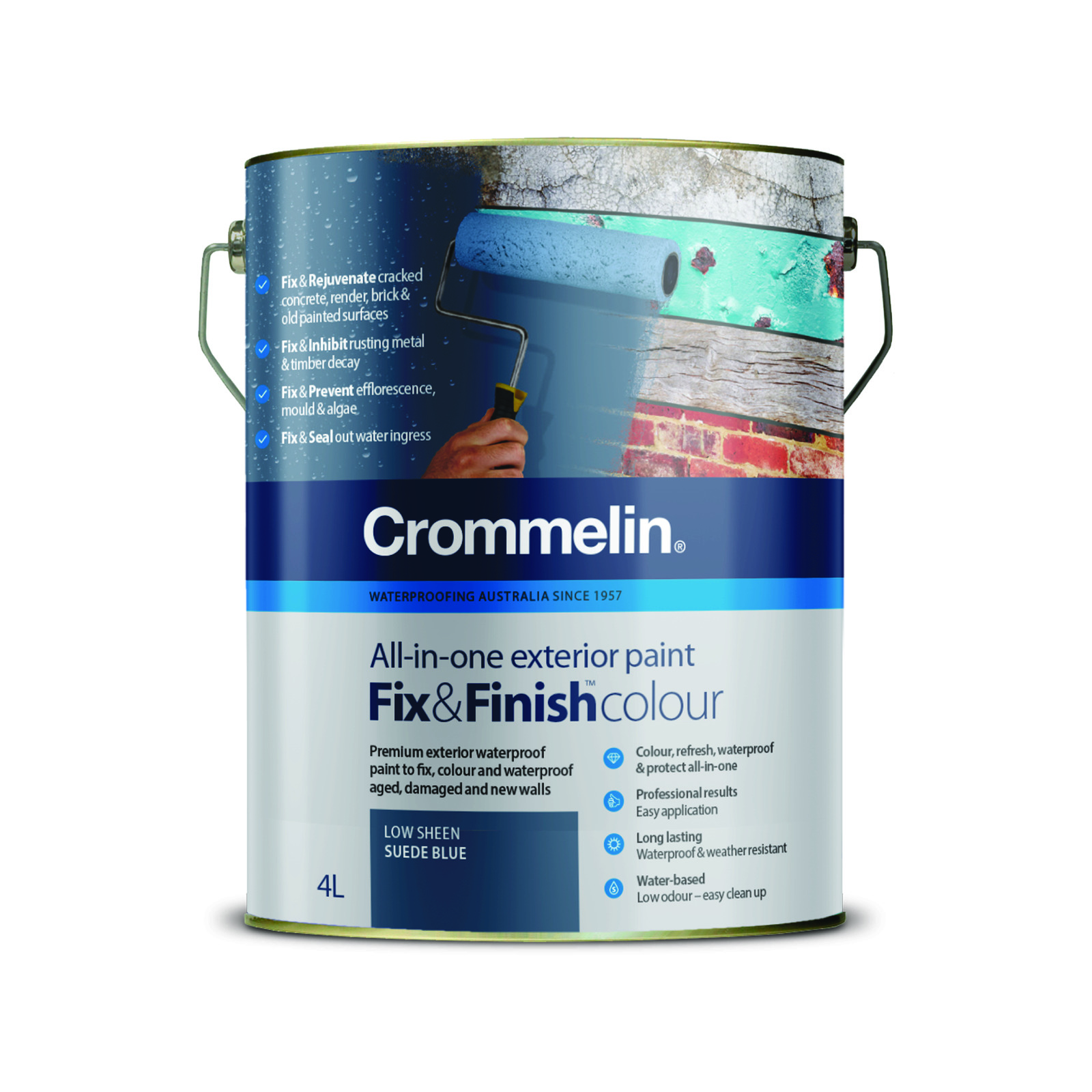 Crommelin 4L Suede Blue Fix And Finish Colour product image