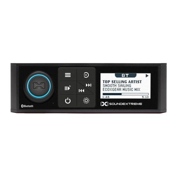 SoundExtreme Marine Single-DIN Size Waterproof with 4 Zone LED Controller