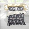 3D Black Sloth Branch Floral Quilt Cover Set Bedding Set Pillowcases 168