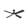 Mercator Grid Connect Smart 132cm Black 4 Blades Grange Ceiling Fan With Tricolour LED
