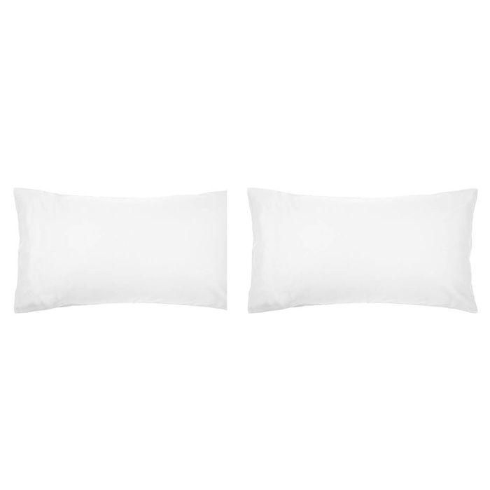 2x Bambury Home Living Decorative King Chateau Pillowcase White 52 x 95cm