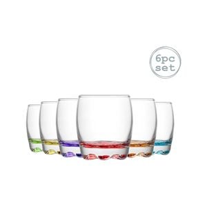 LAV LAV Adora Liqueur Shot Glasses - 80ml - Multicoloured - Pack of 6