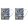 2PK Ashdene Land Down Under NSW Bone China Drinking Mug Blue 370ml