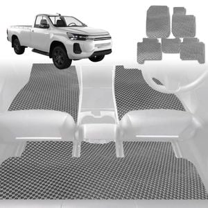 6D Diamond Car Floor Mats for Toyota Hilux Single Cab 2015-Current-Outback GT