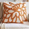 Gioia Casa 2-Pack Tufted Rose Cushion Covers 45cm x 45cm - Burnt Orange