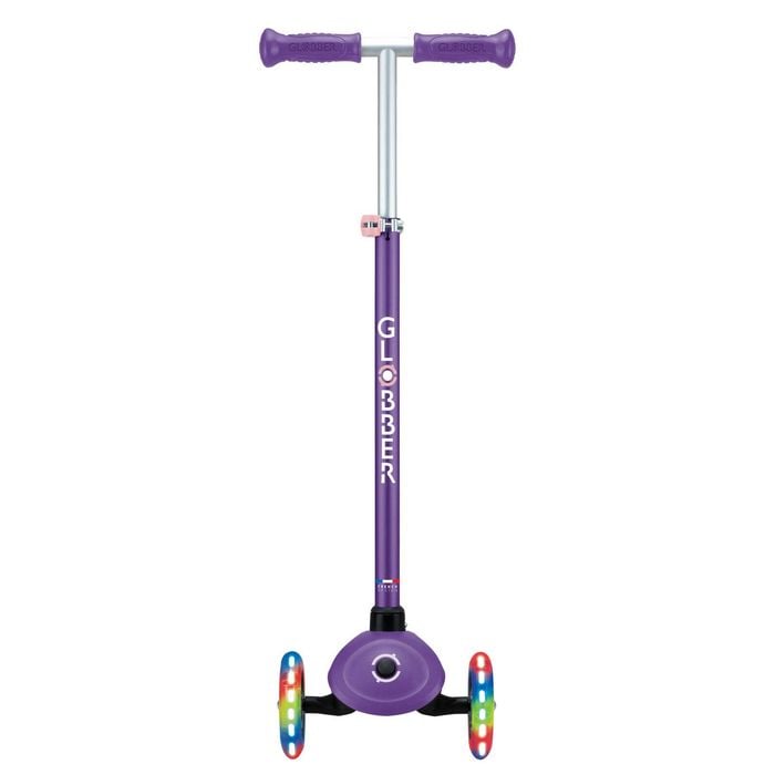 Globber Primo Plus With Lights - Purple/ Pastel Pink
