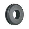 Pinnacle 3/8" x 1/2" Black Wiring Grommet - 6 Pack