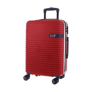Gap Hard-shell Suitcase 4 Wheel Hidden Pocket Cabin Luggage 56cm Red