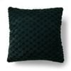 Dreamaker Emmett Textured Faux Fur Cushion Deep Teal 50x50cm