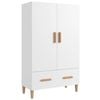 vidaXL Highboard White Engineered Wood Sideboard Storage Cabinet Cupboard