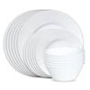 Corelle Dazzling White Wide Rim 18 Piece Dinner Set