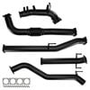 Ignite Exhausts Turbo Back For Toyota Hilux 2.8l 3.5" No Cat With Straight Pipe Only Black Aluminised Steel