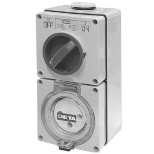 DETA 32A Single Phase Round Switch Outlet