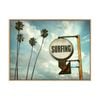 Artey | Surfing This Way - Framed Canvas - Natural Frame - 60 x 80cm