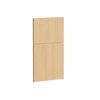 Kaboodle 400mm Oak Latte Modern Wastebin Panels - 2 Pack