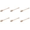 6PK Appetito Wood Honey Dipper Home Kitchen Server