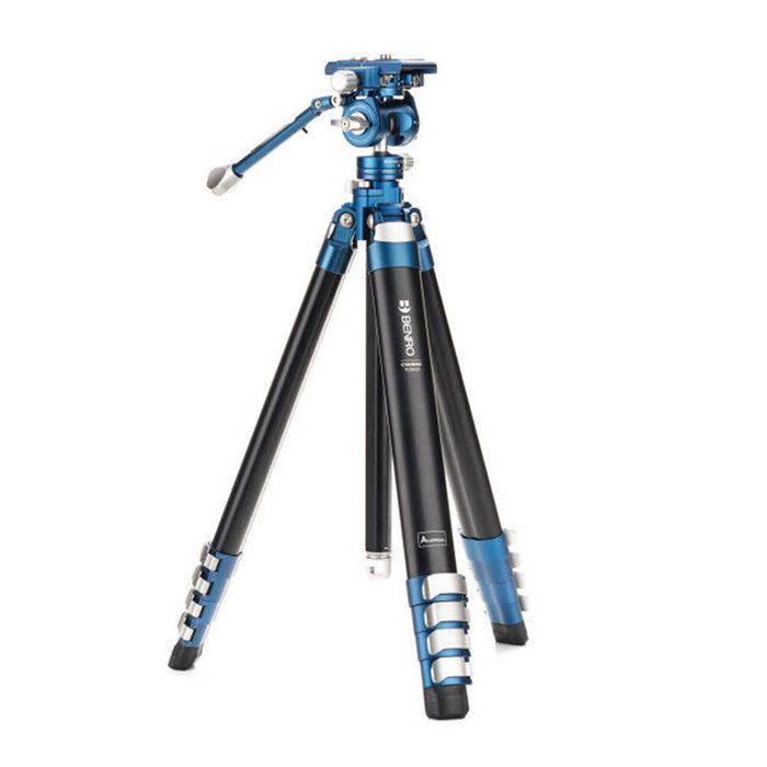 Benro Cyanbird Aluminium Tripod w/ FS20PROC501 Head Camera Stand Mount Black