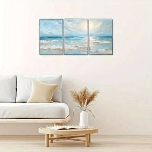 3pcs Spring & Winter Oil Painting  Print 100% Australian Made 3 x 40x60cm (Metal Print)