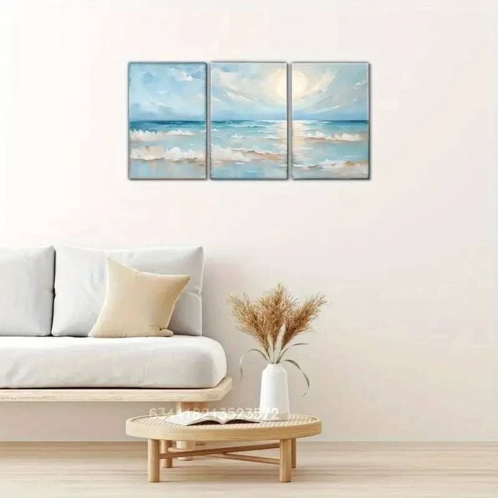 3pcs Spring & Winter Oil Painting  Print 100% Australian Made 3 x 40x60cm (Metal Print)