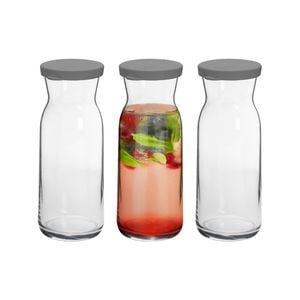 LAV Fonte Glass Carafes - 700ml - Grey - Pack of 3