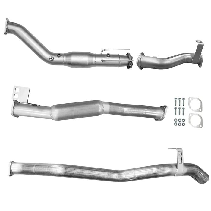 Ignite Exhausts Turbo Back For Toyota Landcruiser 76 Series Wagon 3" Cat & Hotdog Raw Aluminised Steel