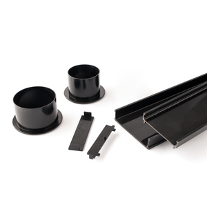 Grates 2 Go 1250mm Black Tile Insert Shower Grate Modular Kit