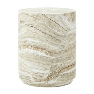 Cooper & Co. Astrid 46cm MgO Side Table Green Marble Look