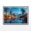 Sunset on the Lake & Mountains  Print 100% Australian Made 90x60cm  (Poster)