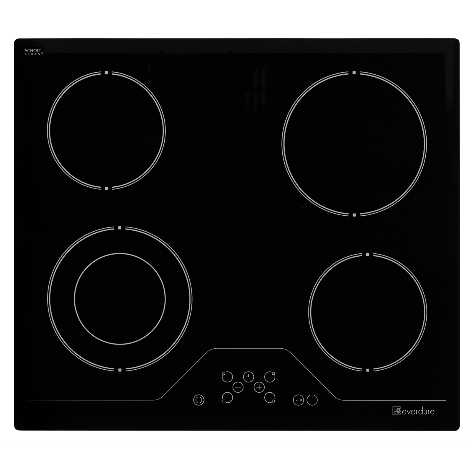 Everdure 60cm 4 Zone Vitroceramic Cooktop - CBEE65
