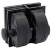 ProtectorAl Black Matt Glass To Glass Latch