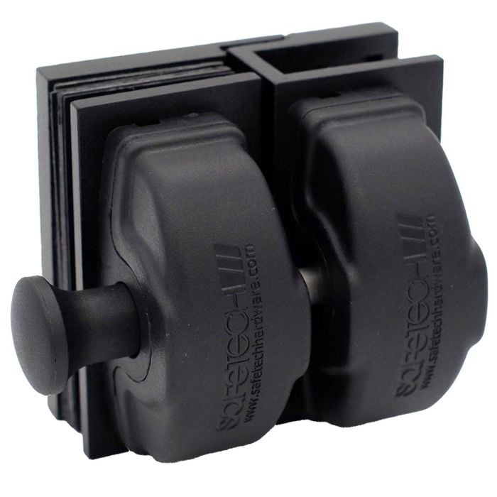 ProtectorAl Black Matt Glass To Glass Latch