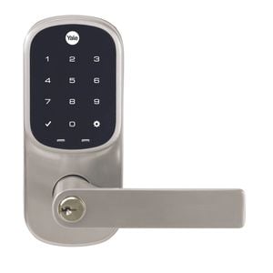 Yale Satin Nickel Keyed Smart-Ready Assure Lock Lever