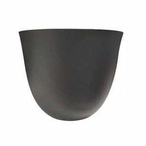 Lotus 14 x 12.1cm Black Plastic Pot - Black 140mm