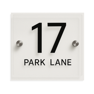 Numero Acrylic Vinyl Custom House Sign - Large