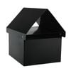 Sandleford Black Economy Crest Post Mounted Letterbox